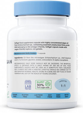 Osavi Omega 3 Vegan DHA 250mg 60 veg. caps