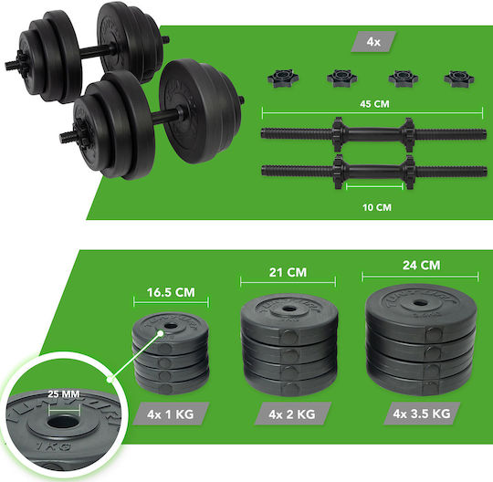 Tunturi Αλτήρες Σετ 2x 14kg