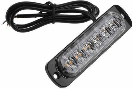 Ideahellas Μπάρα Σήμανσης Αυτοκινήτου LED 12 / 24V 11.2cm με Πορτοκαλί Φωτισμό