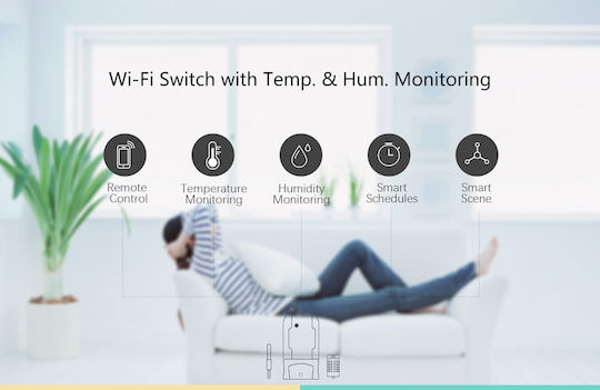 Sonoff TH16 Smart Întrerupător Intermediar Wi-Fi