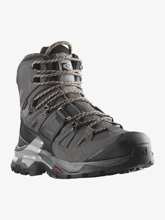 Salomon Quest 4 Gxt Women's Hiking Waterproof Boots with Gore-Tex Membrane Magnet Black