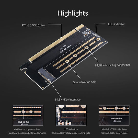 Orico Card de control PCIe cu port M.2