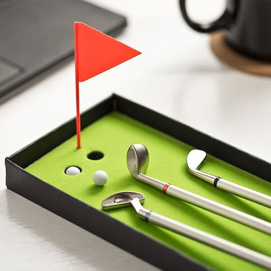 Gadget Master Golf Σετ Στυλό Ασημί