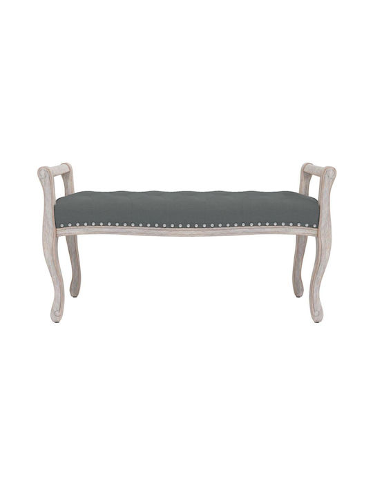 Stoff-Tabouret Mit Grau Gepolstert 110x45x60cm