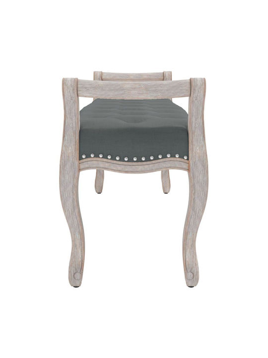 Stoff-Tabouret Mit Grau Gepolstert 110x45x60cm