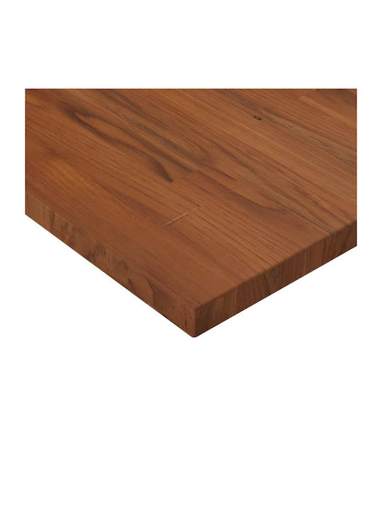vidaXL Rectangular Bathroom Vanity Unit made of Solid Wood Dark Brown 80x40x2.5cm 343052 1pcs