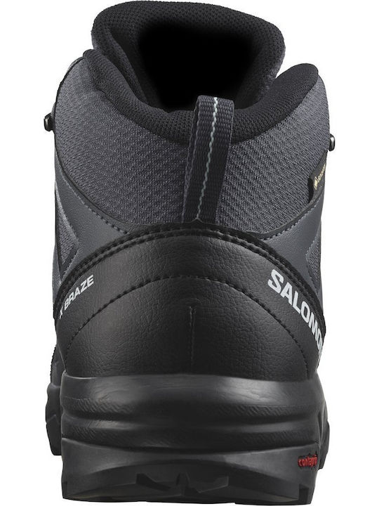 Salomon X Braze Mid GTX Women's Waterproof Hiking Boots with Gore-Tex Membrane Ebony India
