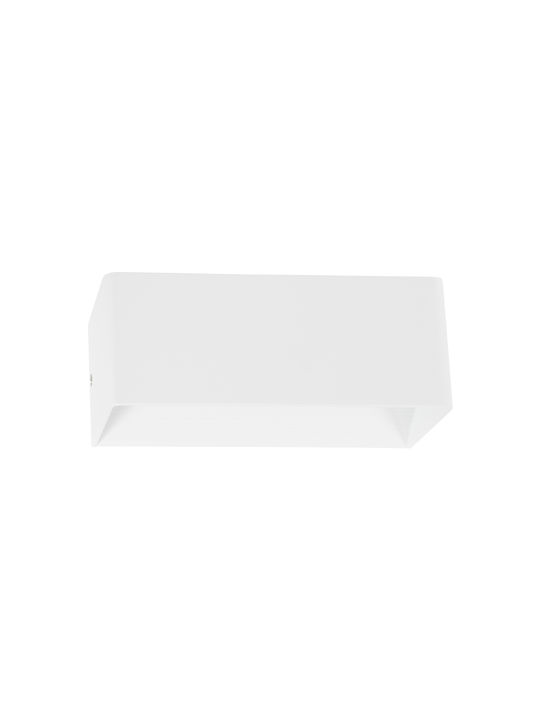 GloboStar Circoa Wandmontierte Außenbeleuchtung Deckenleuchte LED IP44 10W mit Warmweißem Licht Doppelstrahl 20x8x10cm