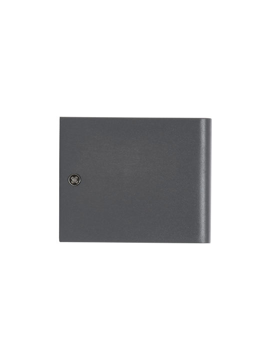 GloboStar Circoa Стенен Външен Плафон LED IP44 10W с Топло бяло Светлина Двоен лъч 10x8x10εκ.