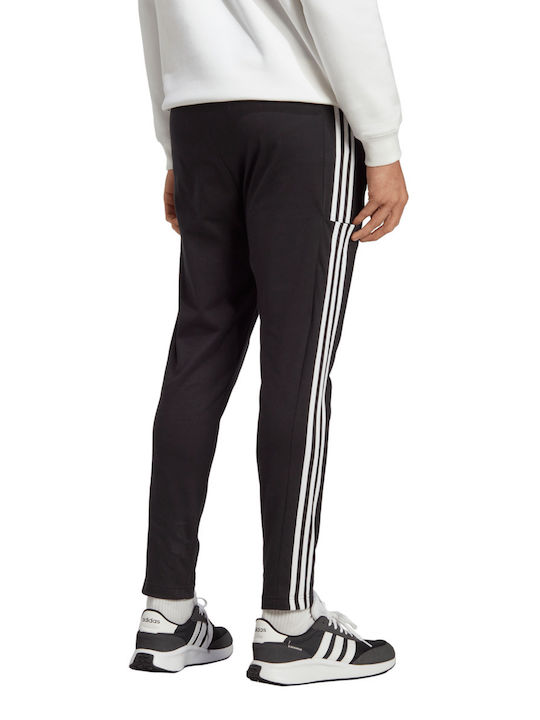 Adidas Essentials Single Παντελόνι Φόρμας με Λάστιχο Μαύρο