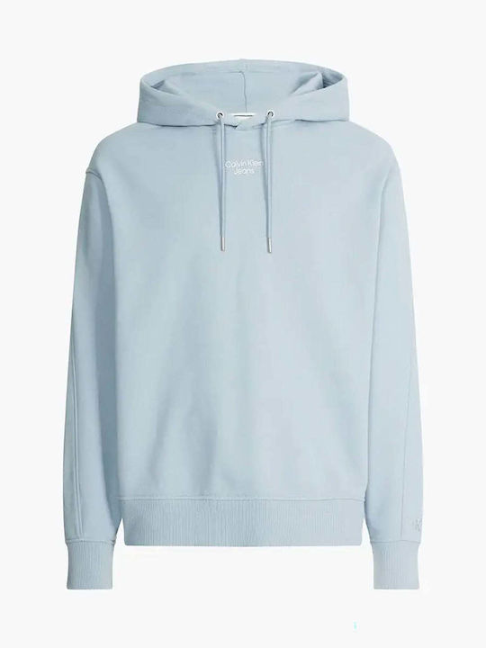 Sweatshirt with Hood Light Blue