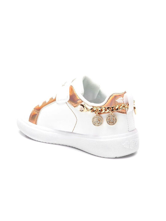 Lelli Kelly Παιδικά Sneakers LKAA3410 Bianco-Gold Rose