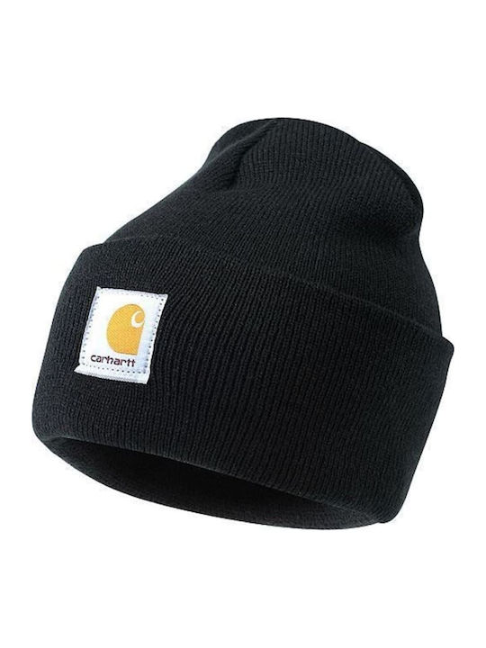 Beanie Beanie with Rib Knit in Black color