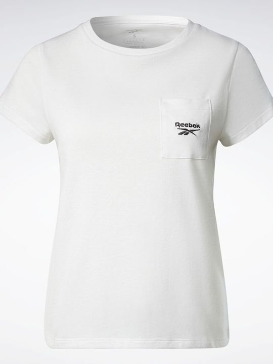Identity Pocket Γυναικείο T-shirt Λευκό