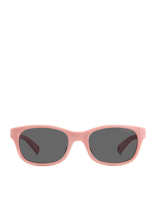 Polaroid Square Kids Sunglasses with Polarized Lens Pink for 3-8 Years