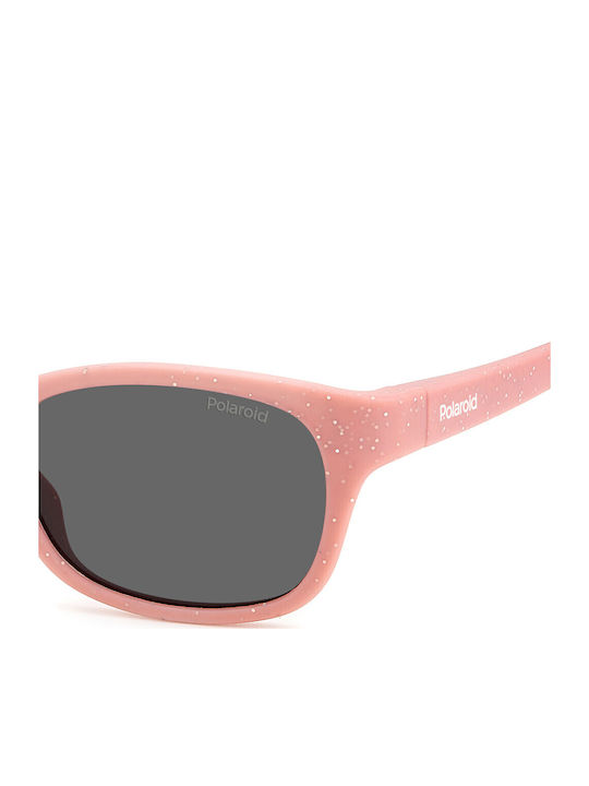 Polaroid Square Kids Sunglasses with Polarized Lens Pink for 3-8 Years
