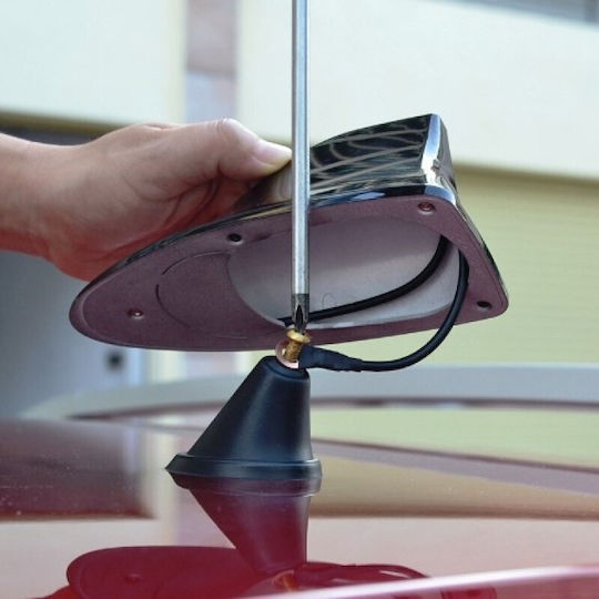 Car Antenna Roof Shark Fin Shark / Sticker for Radio in Black Color