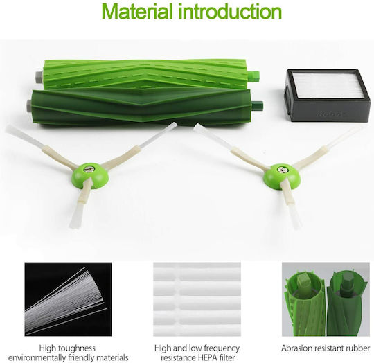 8-Piece Spare Parts Set for iRobot Robot Vacuum