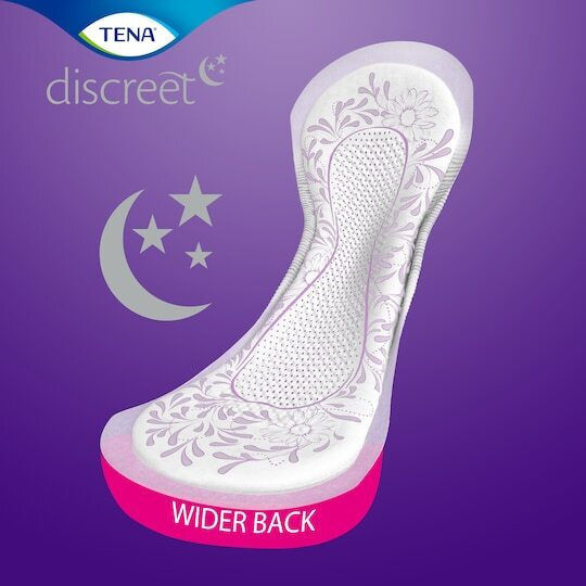 Tena Discreet Normal Night Γυναικείες Σερβιέτες Ακράτειας Κανονικής Ροής 3.5 Σταγόνες 10τμχ