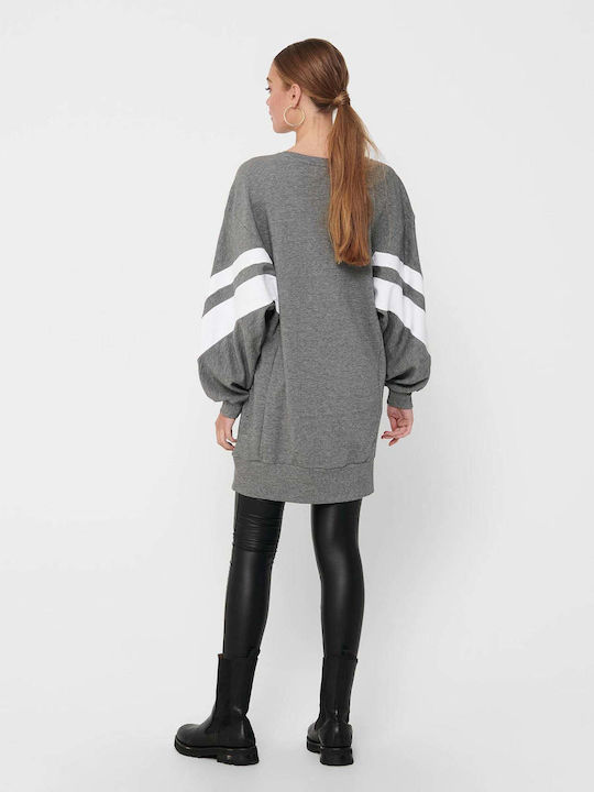 Only Women's Tunic Dress Long Sleeve Gray