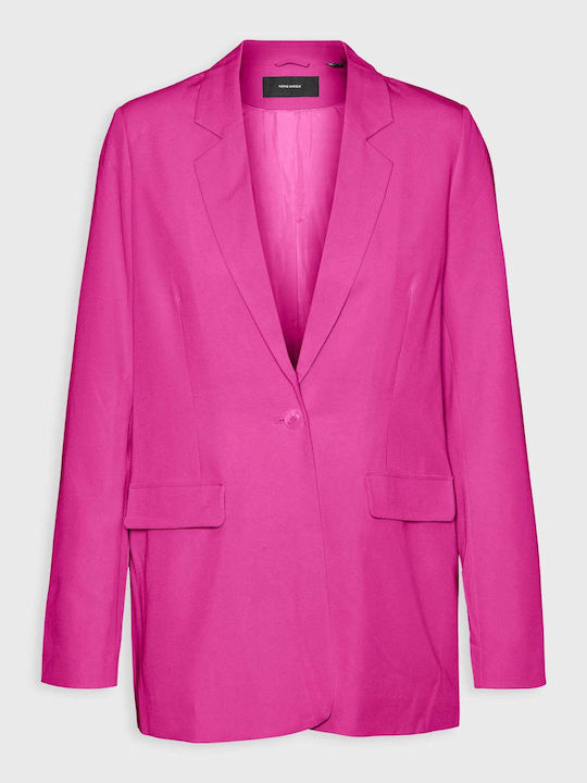 Vero Moda Lang Damen Blazer Fuchsie