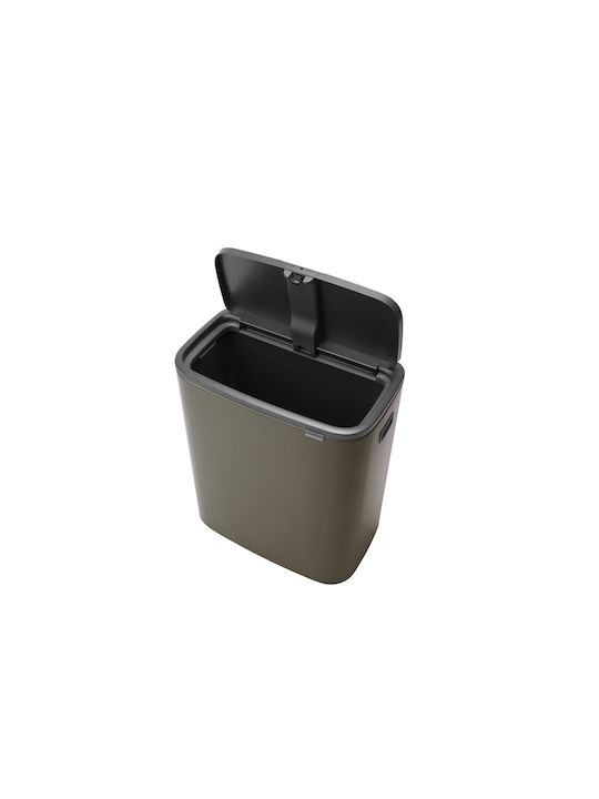 Brabantia Brabantia Mülleimer Kunststoff Push Platin 60lt