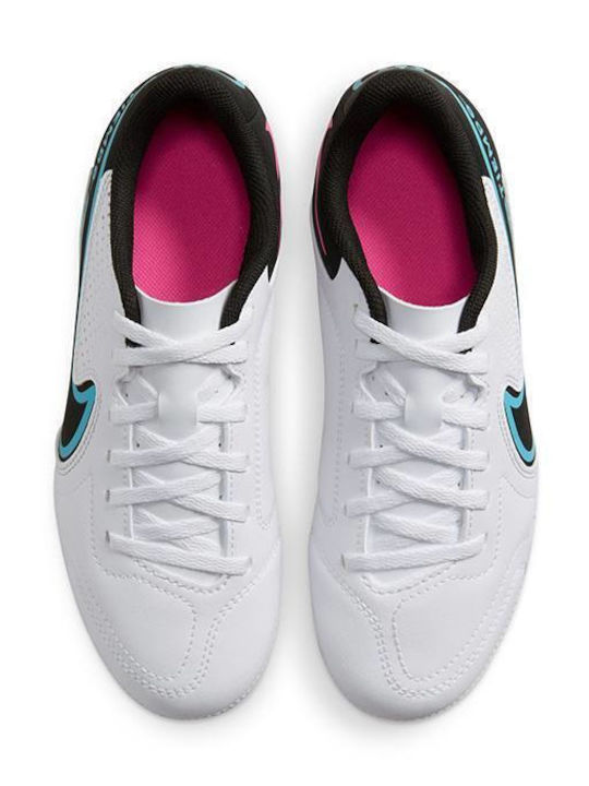 Legend 9 Club MG Kids Soccer Cleats & Shoes Molded White Black Baltic Blue Pink Blast