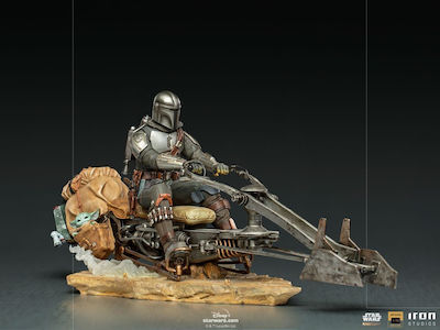 Iron Studios The Mandalorian: Mandalorian on Speederbike Φιγούρα σε Κλίμακα 1:10