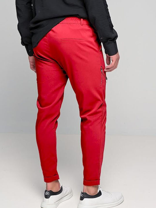 Ben Tailor Men's Trousers Elastic Red