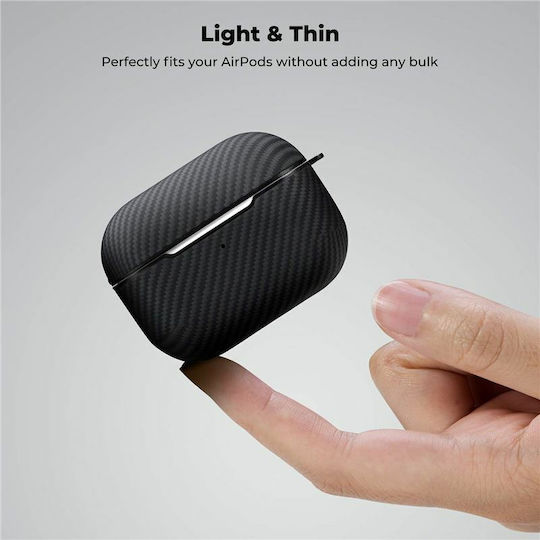 Pitaka MagEZ MagSafe Hülle Synthetisch,Polyester/Cotton/Leather Black / Grey für Apple AirPods Pro