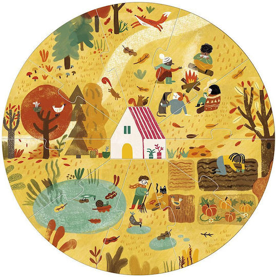 Holz Kinderpuzzle A Home for Nature 4 Layer Seasons für 5+ Jahre+ Jahre 10pcs Londji