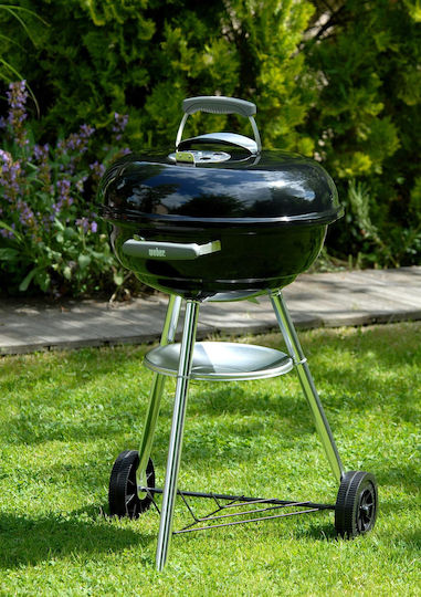 Weber Compact Stainless steel Charcoal Grill Kettle with Lid 47cmx47cm
