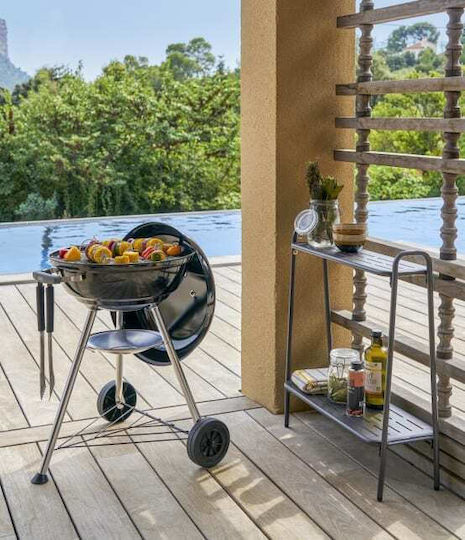 Weber Compact Stainless steel Charcoal Grill Kettle with Lid 47cmx47cm