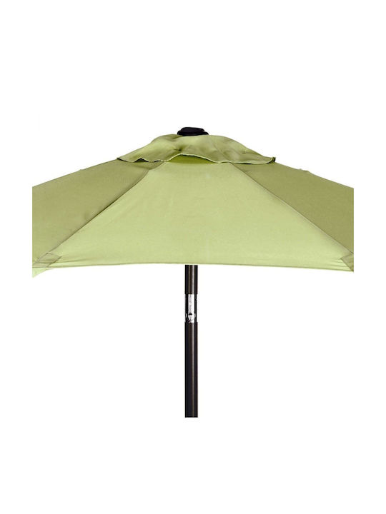 Umbrella Floor Round Aluminum Siesta Olive Green 1.84x0.94m