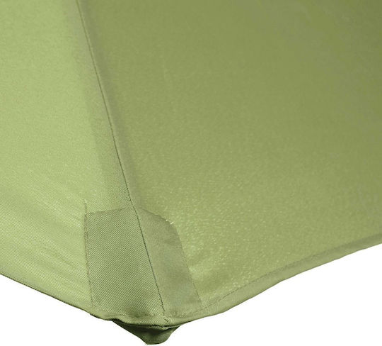 Umbrella Floor Round Aluminum Siesta Olive Green 1.84x0.94m