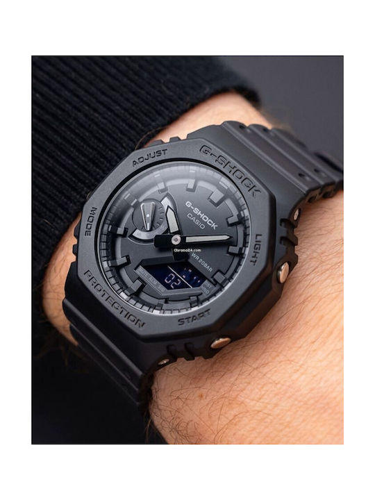 Casio G-Shock Analog/Digital Ceas Cronograf Baterie cu Negru Curea de cauciuc