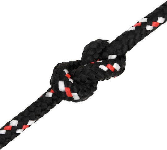 vidaXL Rope Knitted 8mm Black