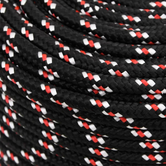 vidaXL Rope Knitted 8mm Black