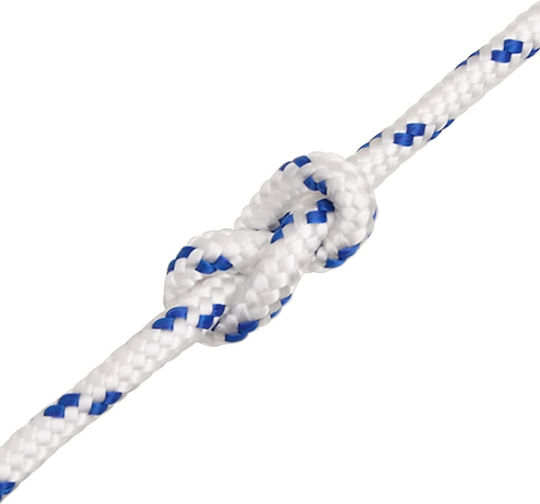vidaXL Σnur Tricotat 6mm 250m Polipropilenă White