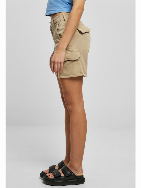 TB3431 Women's High-waisted Shorts Beige