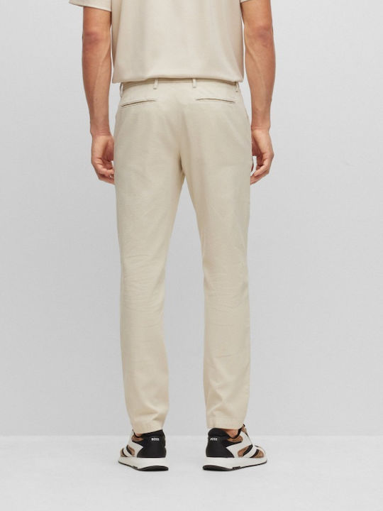 Hugo Boss Herrenhose Chino Elastisch in Slim Passform Beige