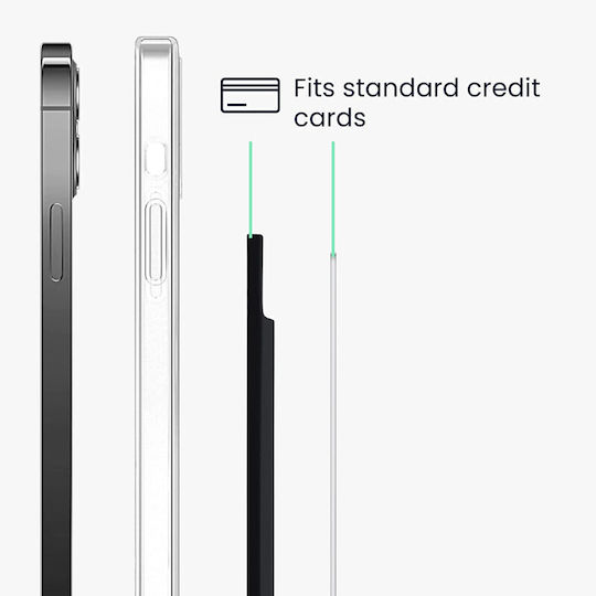 KWmobile MagSafe Θήκη Καρτών 12 Series / iPhone 13 Series / iPhone 14 Series σε Μαύρο χρώμα