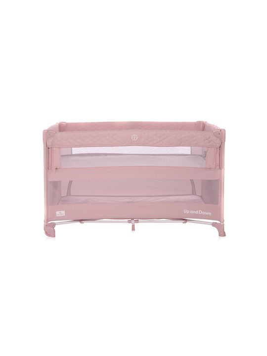 Lorelli Up & Down Sleeping Animals Laufstall 2 Ebenen Mellow Rose 125x65cm