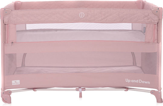 Lorelli Up & Down Sleeping Animals Playpen 2 Levels Mellow Rose 125x65cm