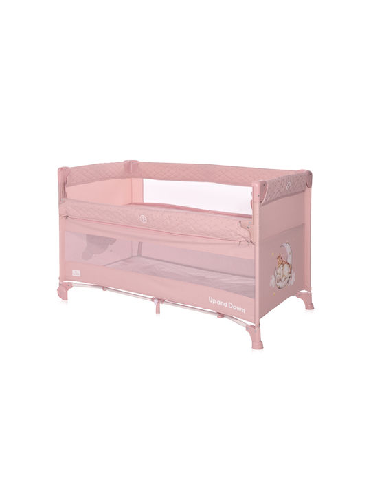 Lorelli Up & Down Sleeping Animals Laufstall 2 Ebenen Mellow Rose 125x65cm