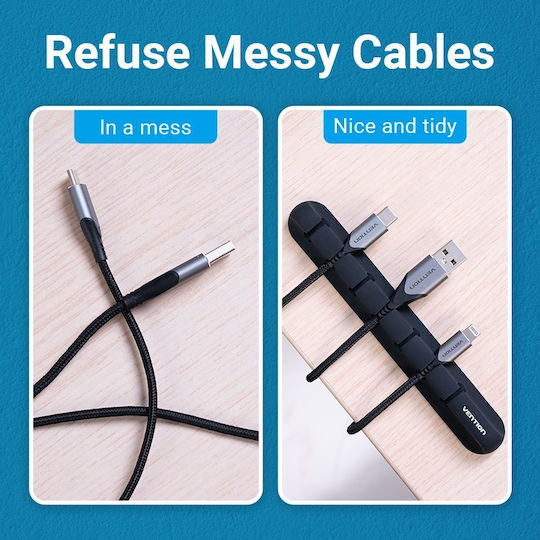 Vention KBRB0-2 Cable Clips 2pcs Black