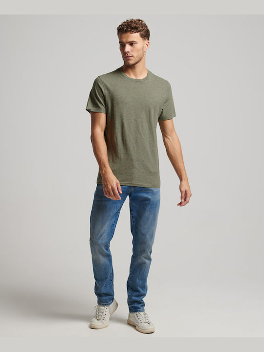 Superdry Studios Slub Tricou Four Leaf Clover Green Grit