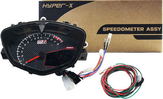 Hyper-X Digitales Motorrad-Tachometer Yamaha Crypton X 135 / T110 - German translation: Yamaha Crypton X 135 / T110