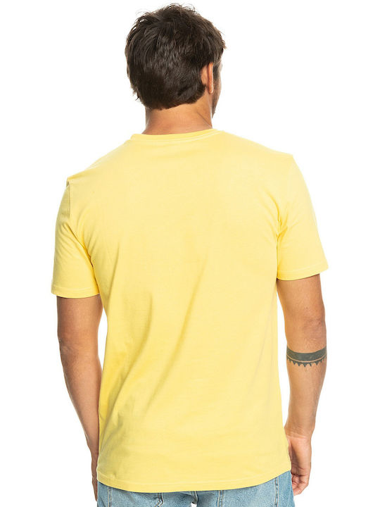 Quiksilver Sunset Wave T-shirt Bărbătesc cu Mânecă Scurtă Galben