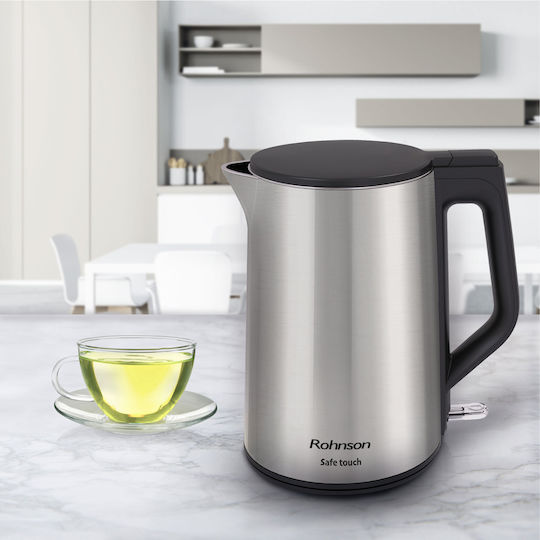 Rohnson Βραστήρας 1.5lt 2200W Ασημί